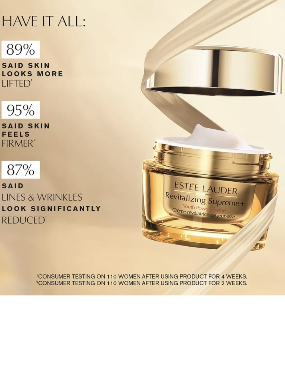 Estee Lauder Revitalizing Supreme+ Youth Power Creme Moisturizer, 1oz, NIB - Picture 6 of 12